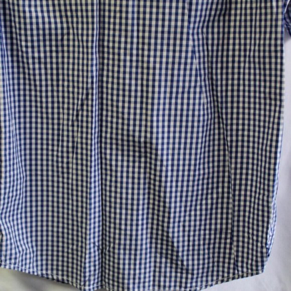 Superdry Mens Shirt Medium short sleeved cotton blue check excellent stunning - Picture 4 of 13